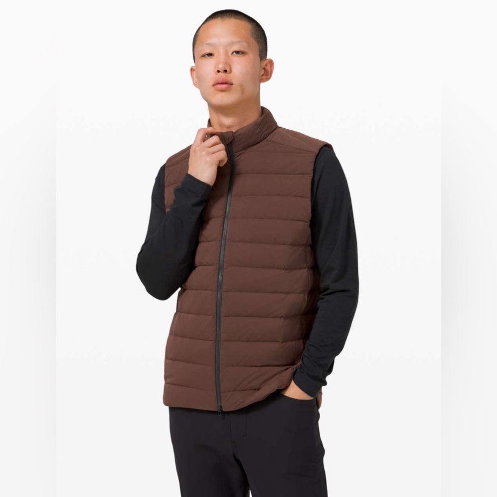 lululemon athletica Men's Brown Puffer Vest